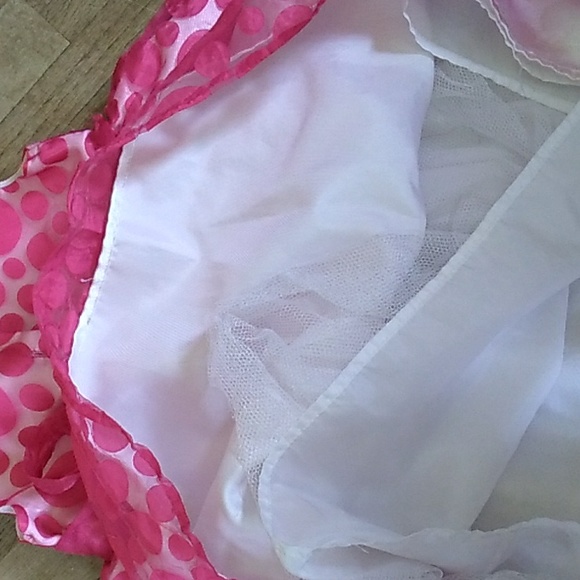 Blueberi Boulevard STUNNING PINK DOT PARTY DRESS w/BOW - Picture 7 of 14